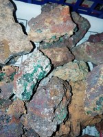 Malachite raw minerals about 120 old collection
