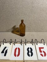 Gyógyszertári üveg, régi, 20 cm-es magasságú. gyűjtőknek, sárga. 4085