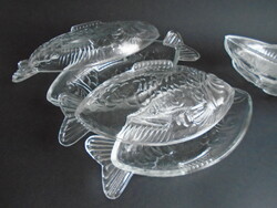 6 Pcs. New glass fish bowl.