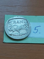 South Africa 5 Rand 1995 Nickel Plated Brass 5