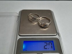 2 db ezüst gyűrű egyben