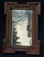 Rare shape, pewter mirror, 49x70 cm