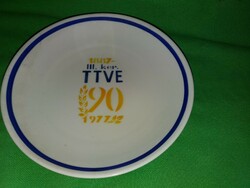 Old football relic iii.Ker ttve 1887 -1977 90 years Hólloháza porcelain jubilee souvenir wall bowl decoration