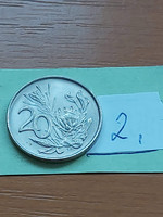 South Africa 20 cents 1975 protea (protea cynaroides), nickel 2