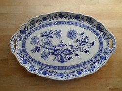 Bavaria onion pattern porcelain large oval serving bowl 29.5 x 44.5 cm