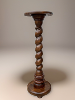 Restored antique walnut pedestal