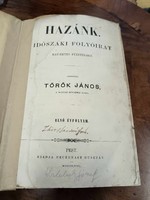 Hazánk 1858.szerkesztette Török János, IDŐSZAKI FOLYÓIRAT HAT-HETES FÜZETEKBEN. 1-2 évfolyam
