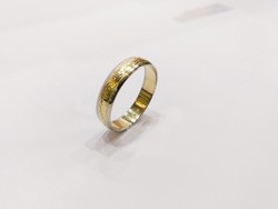 14 Karátos Arany, 5,79g Barokk mintás Karikagyűrű (No.: 24/105.)