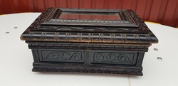 Carved antique chest...33X22x15 cm.