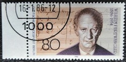 BB750szp / Németország - Berlin 1986 Wilhelm Furtwängler – karmester bélyeg pecsételt ívszéli