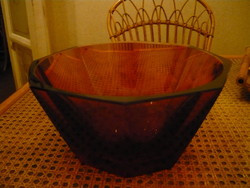Antique Czech glass bowl
