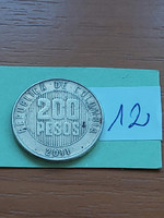 Colombia Colombia 200 pesos 2011 copper-zinc-nickel 12