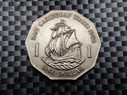 Eastern Caribbean States $1, 1995