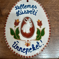 For Easter! Ferenc Mucsi Kunszentmárton folk ceramic wall decoration - art&decoration