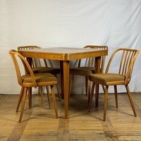 Retro Jitona asztal 4db étkezőszékkel retro szék