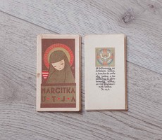 Art Deco vallási kiadványok, 2db egyben, kis mappákban kártyák