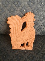 Extrém ritka Gádor terrakotta kakas, Gádor István műhelyéből