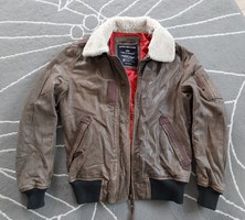 Alpha industries injector iii leather jacket size m