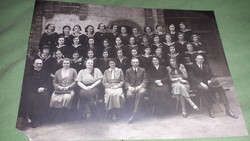 Antik leányiskolai csoportkép fotó  20X15cm mint a képeken