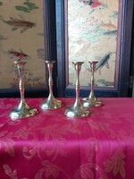 Copper candle holders 4 pcs - in beautiful condition