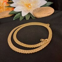 Gilded Israeli necklaces, 0.5 cm