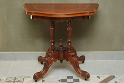 Barok stílusú konzol asztal, kártyaasztal