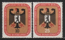 Postatiszta Berlin 1052 Mi 136-137    6,50 Euró