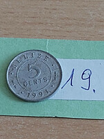 Belize 5 cents 1991 alu. II. Elizabeth 19