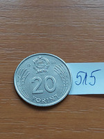 Hungarian People's Republic 20 forints 1989 copper-nickel 515