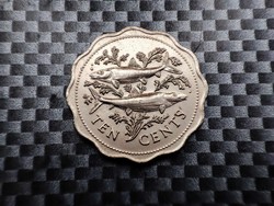 Bahamas 10 cents, 1975