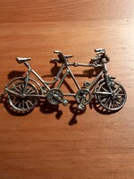 800-as ezüst miniatűr bicikli Arezzo