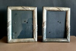 2 silver-plated picture frames, negotiable art deco design