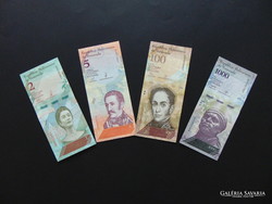 Lot of 4 bolivar banknotes from Venezuela! 02