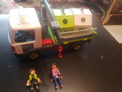 Playmobil Üveghulladék gyűjtő kukásautó (71431) Új