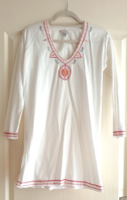 Beaded, embroidered summer tunic, size s-m