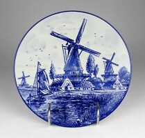 1M806 old marked Dutch Delft porcelain decorative plate wall plate 21 cm