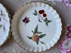 Gyönyörű angol Royal Worcester Evesham sütőtál, pite sütő, torta sütő