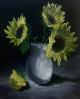 Gel g - sunflowers in the dark