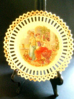 Charming antique porcelain serving plate - art&decoration