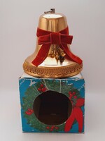 Nagyméretű karácsonyi zenélő harang, 13 cm