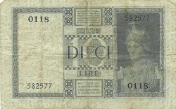 10 líra lire 1935 Olaszország 2.