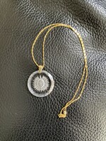 14K gold chain with crystal