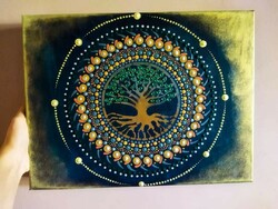 Életfa mandala vászonkép
