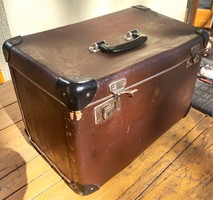 Vintage PALAVAN Propan-butan, régi retro cseh bőrönd, propán bután kályha tartó