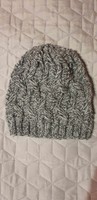 Handmade, hand-knitted, adult unisex, double-sided cap