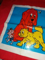 Régi magyar játékboltos vastag reklám bevásárló szatyor táska képek szerint 39 x 34 cm
