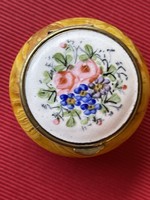 A beautiful rare piece with an antique fire enamel top