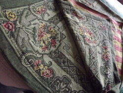 Woven tablecloth 175 x 136 cm dark golden-brown