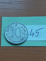 Czechoslovakia 10 haleru 1966 alu. 45