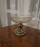 Antik ezüst barokk aufsatz asztali kínáló!